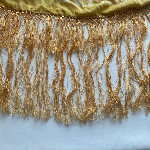 Rare Vintage Oscar de la Renta Floral Ombre Silk and Velvet Burned Out Scarf - Picture 8 of 15